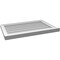 Ekena Millwork Vertical Surface Mount PVC Gable Vent w/ 2"W x 2"H , Brickmould Sill Frame, 30"W x 20"H GVPVE30X2003SN - alternate 5